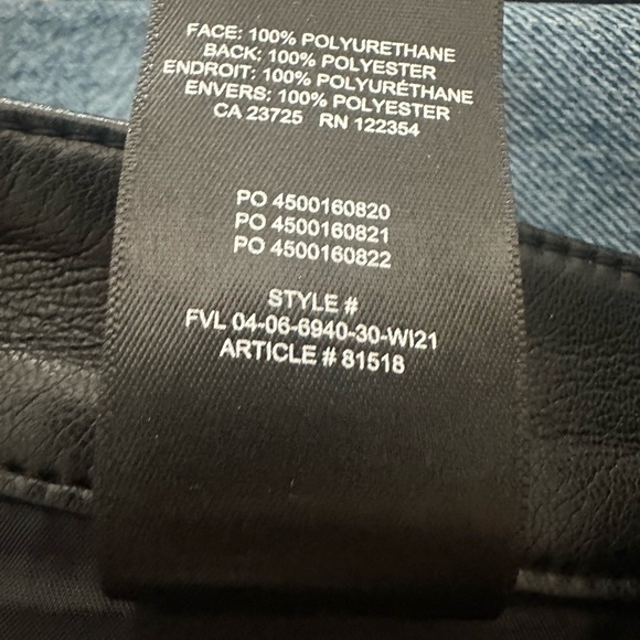 Aritzia Wilfred Melina Pant in Black Faux Leather - Picture 7 of 7